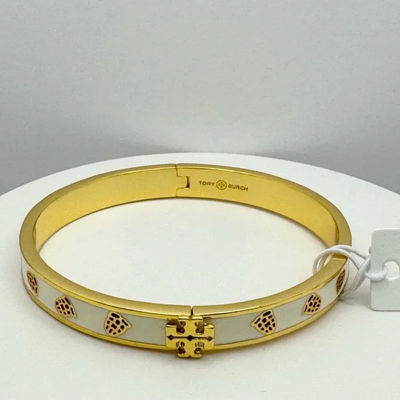 Tory Burch Kira Ground Off Enamel Bracelet NEW - Picture 3 of 8